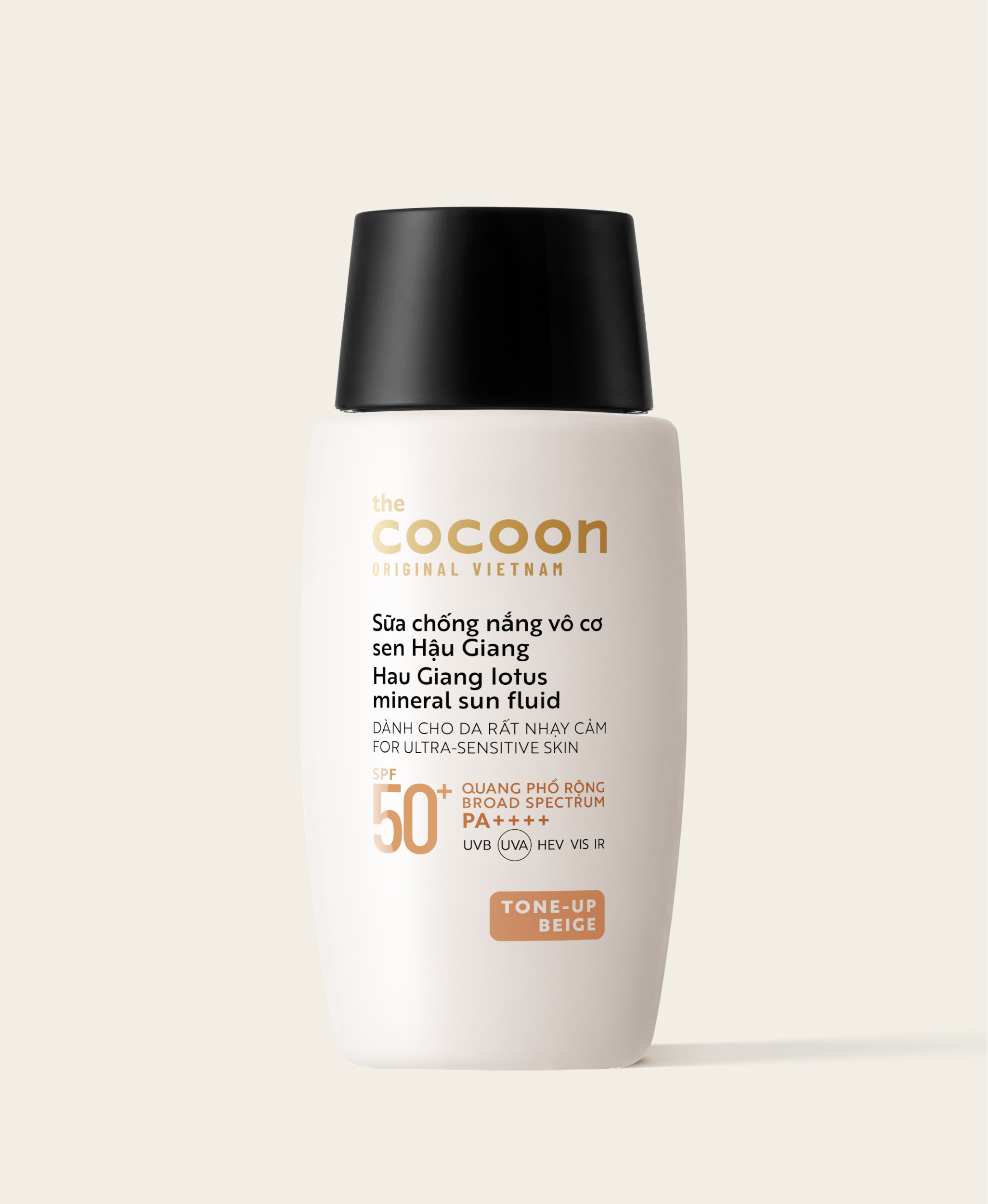 Sữa chống nắng vô cơ Sen Hậu Giang 50ml - Tone-up Beige